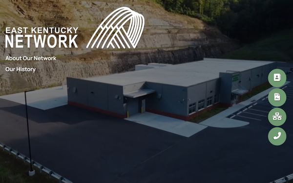 Homepage screenshot of East Kentucky Network LLC dba Appalachian Wireless