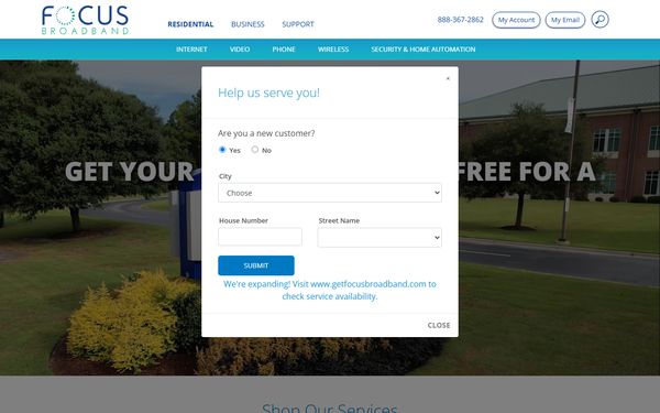 Homepage screenshot of Atlantic Telecom Multimedia Consolidated LLC - NC