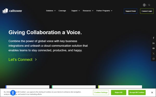 Homepage screenshot of BroadRiver Communication Corporation - GA
