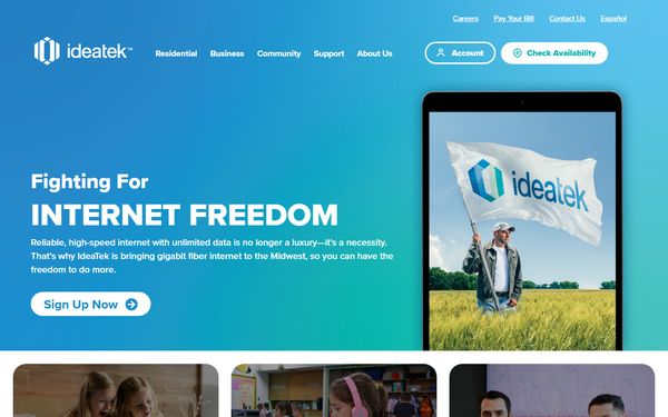 Homepage screenshot of CP-Tel Network Services Inc - LA
