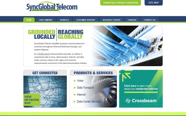 Homepage screenshot of DoveTel Communications LLC - GA