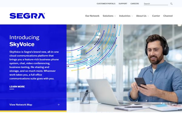 Homepage screenshot of FiberNet