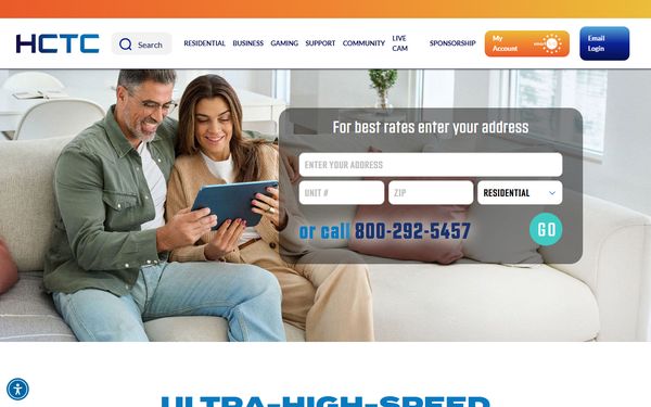 Homepage screenshot of Hill Country Telecommunications LLC - TX