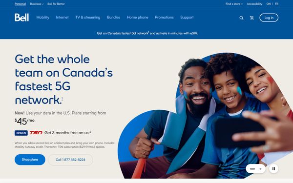 Homepage screenshot of The Island Telephone Company