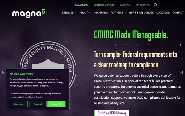Homepage screenshot of Ringsquared Telecom LLC