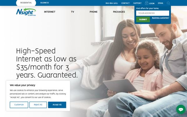 Homepage screenshot of Metro Southwest PCS LLP
