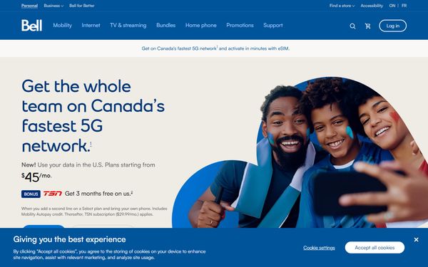 Homepage screenshot of NorthernTel Limited Partnership
