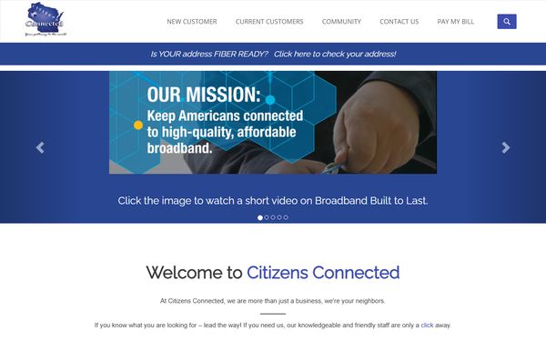 Homepage screenshot of ntera