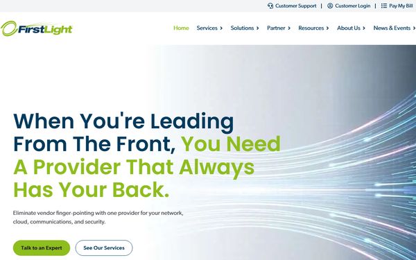 Homepage screenshot of Oxford West Telephone Company