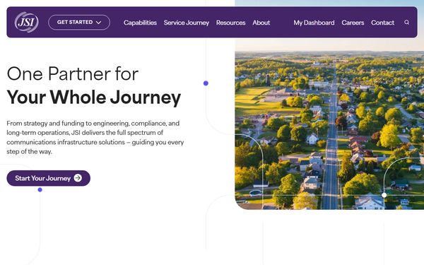 Homepage screenshot of Reservation Telephone Cooperative