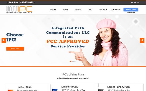 Homepage screenshot of Right Call LLC