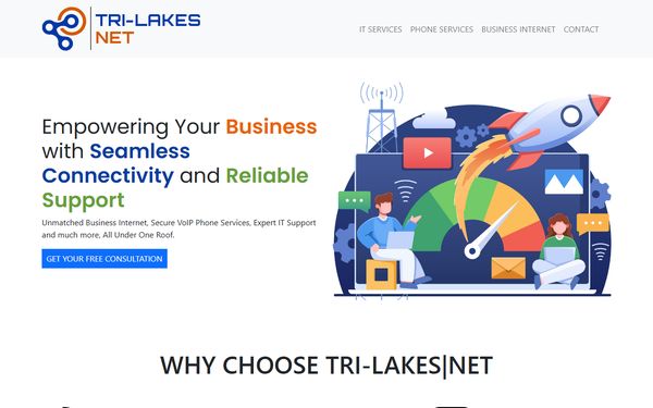 Homepage screenshot of Rystec Inc