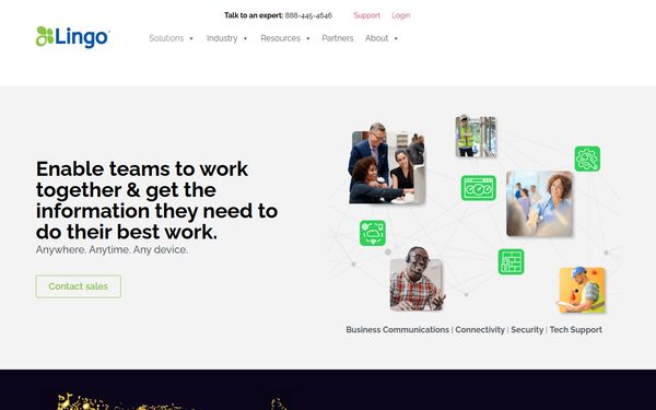 Homepage screenshot of Matrix Telecom LLC SII TNCI - TX
