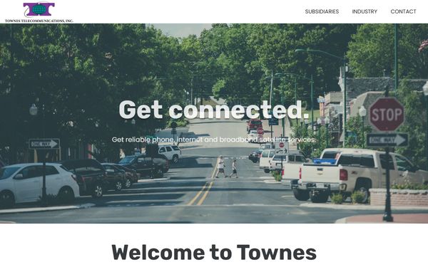 Homepage screenshot of Walnut Hill Telephone Company