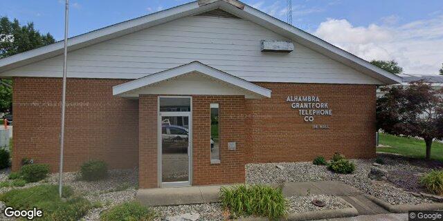 Street view of Alhambra-Grantfork Telephone Company HQ