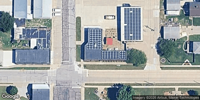 Satellite view of Huxley Communications Cooperative HQ