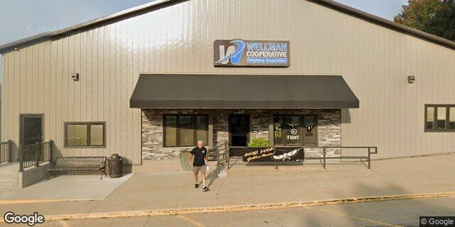 Street view of Wellman Cooperative Telephone Association HQ