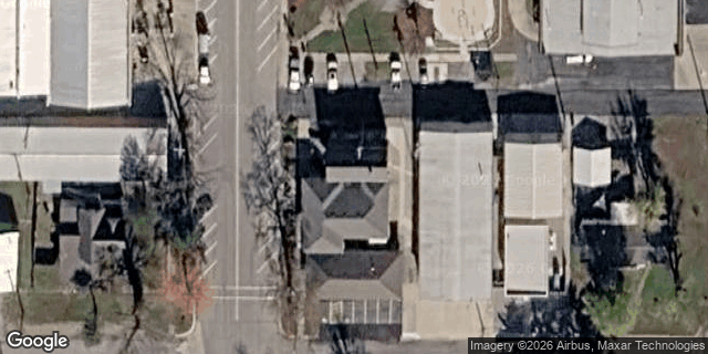 Satellite view of Columbus Telephone Company HQ