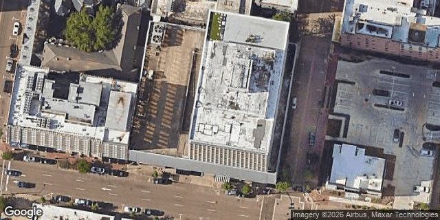 Satellite view of Cellular South HQ